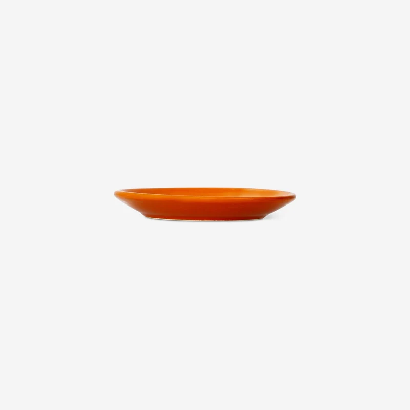 Orange dish with cowboy hat