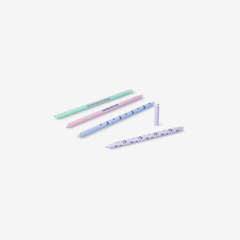 Erasable gel ink pens - 4 pcs