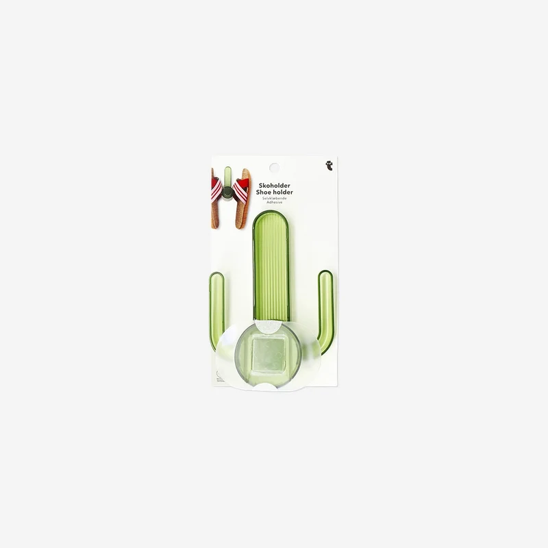 Adhesive cactus shoe holder