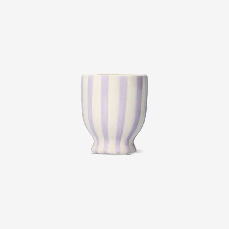 Striped purple flowerpot - Small