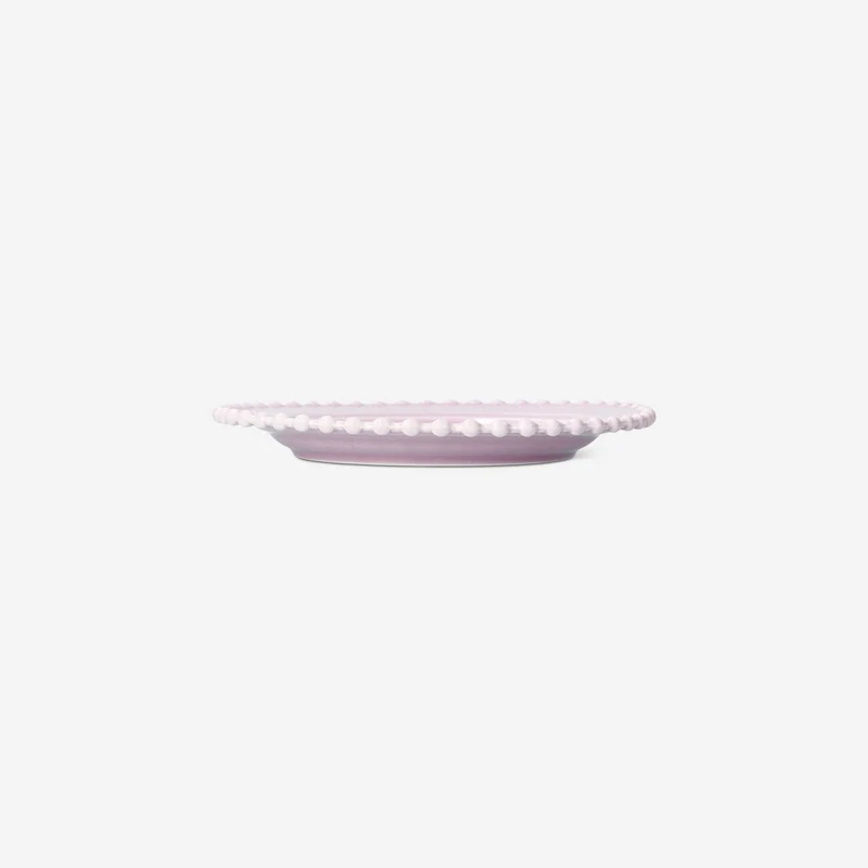 Pink plate with bubble edge