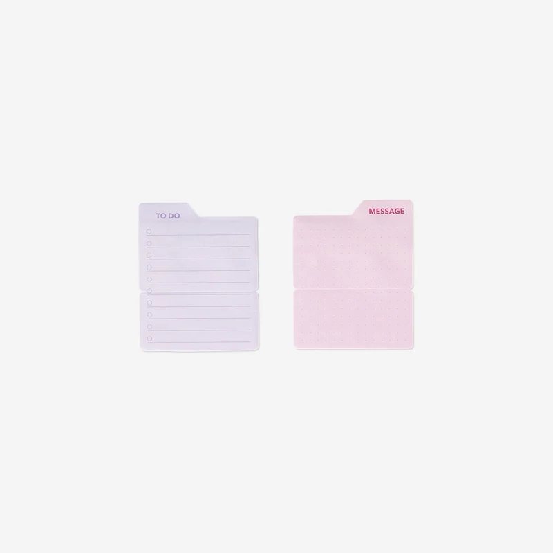 Sticky memos with tabs
