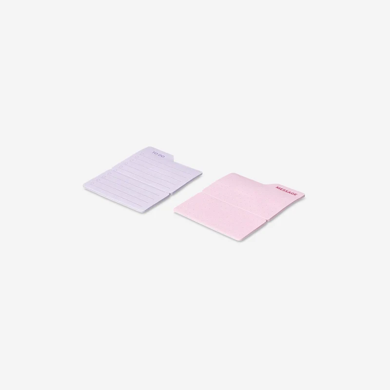 Sticky memos with tabs