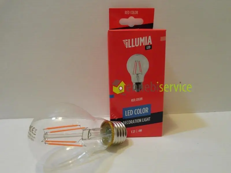 Lampadina led e27 4w rossa Universale