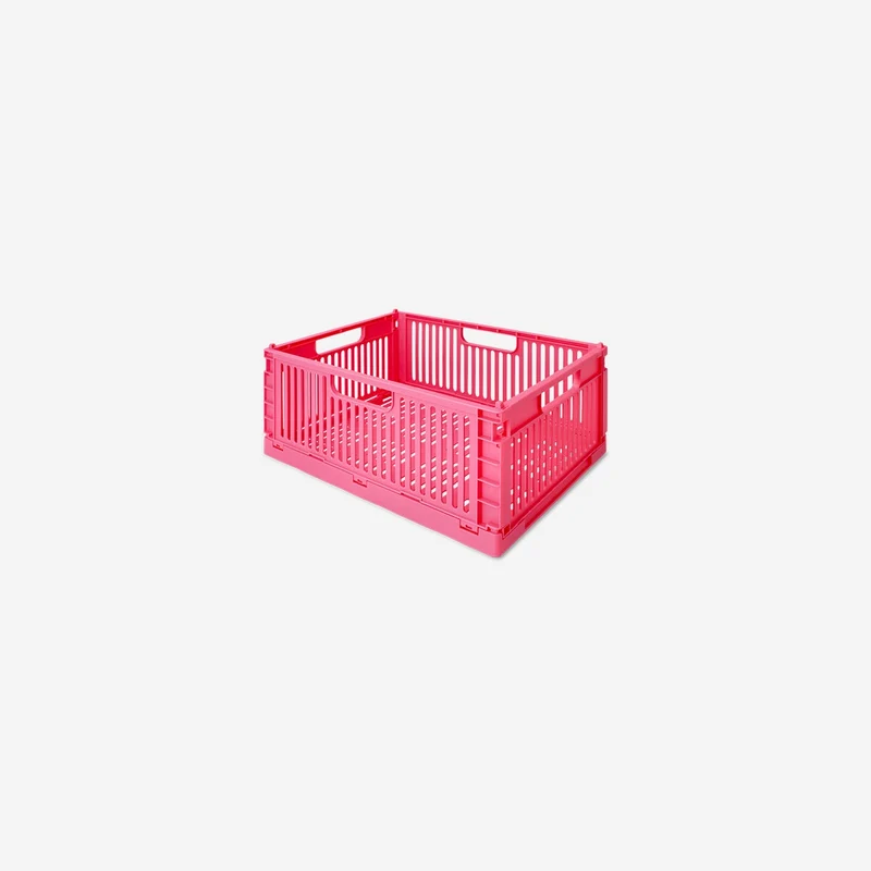 Pink collapsible storage box - 30 cm
