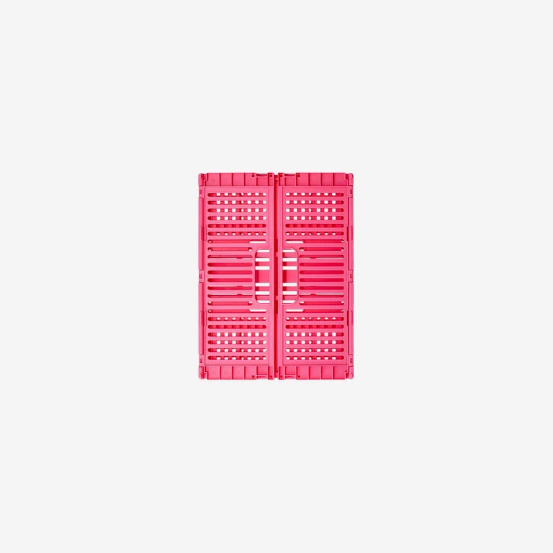 Pink collapsible storage box - 30 cm