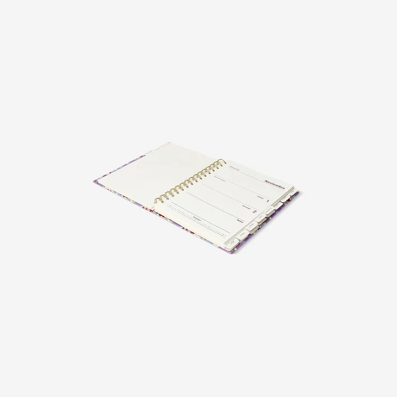 Floral study planner - Spanish