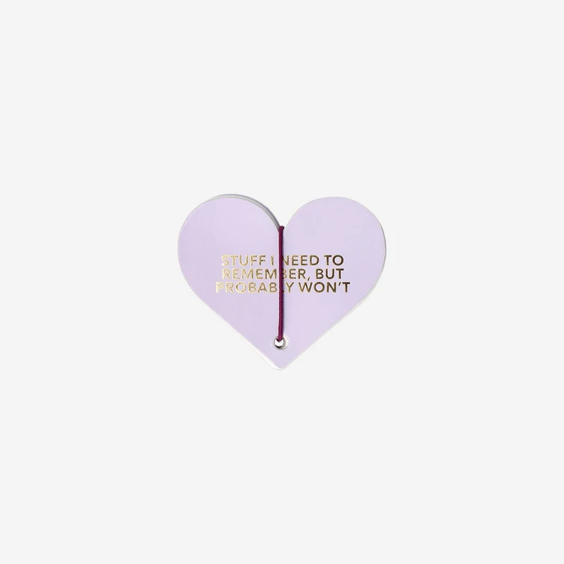 Heart shaped flash cards