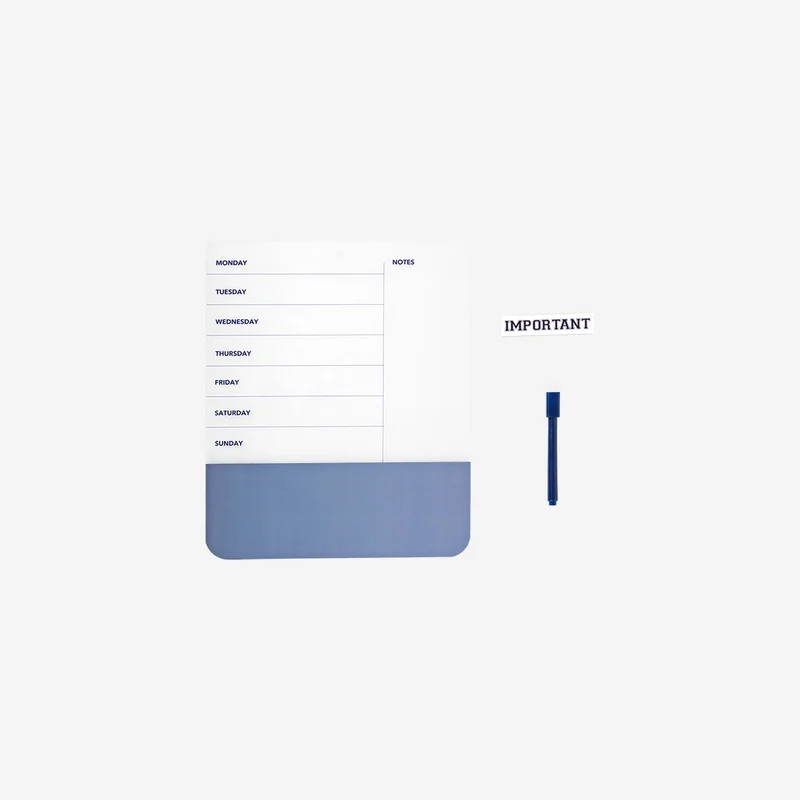 Magnetic wall board with marker
