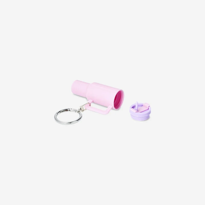 Snack container key ring for tumbler