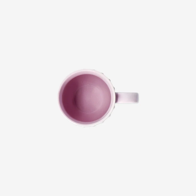 Pink mug with bubble edge - 390 ml