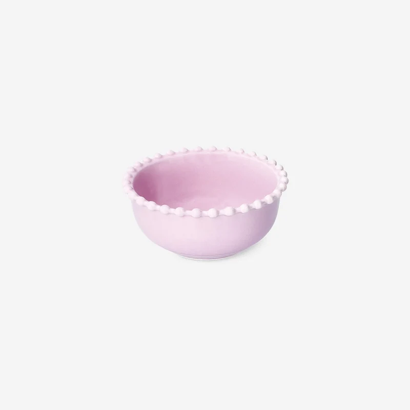 Pink bowl with bubble edge