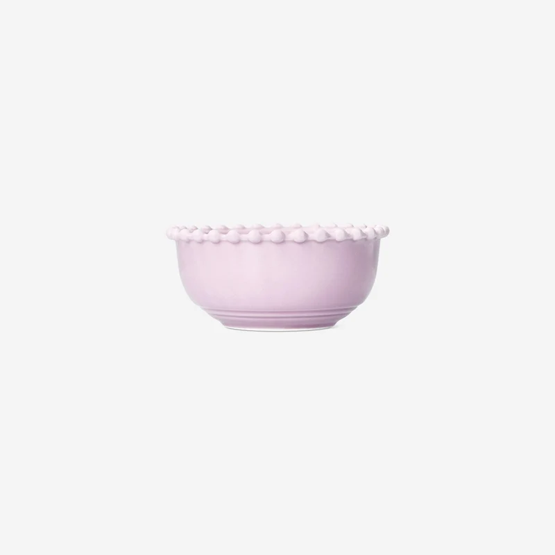 Pink bowl with bubble edge