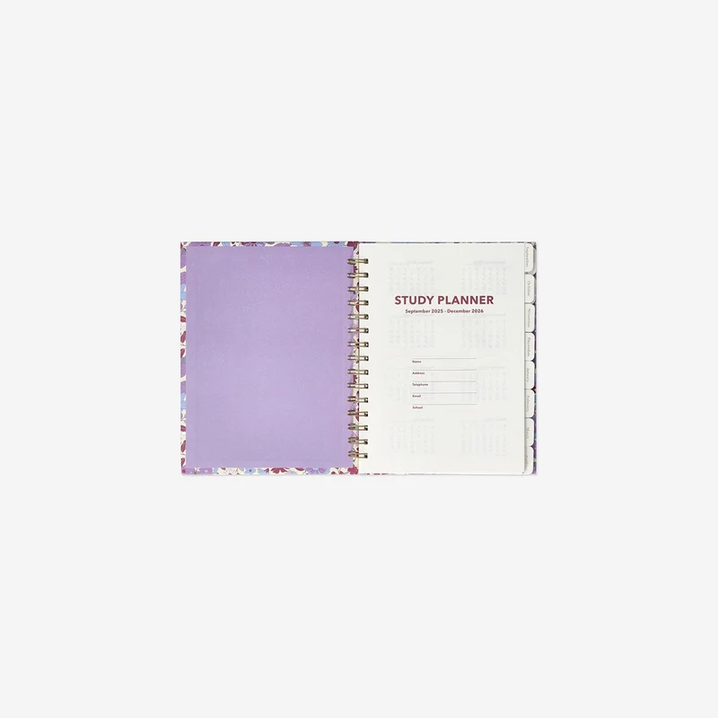 Floral study planner - English