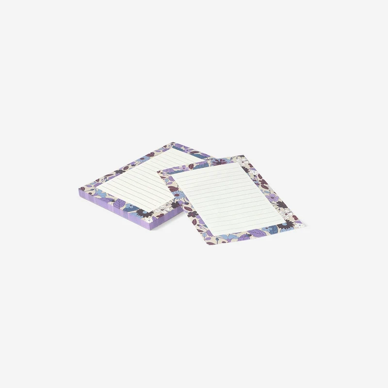 Notepad with floral rim