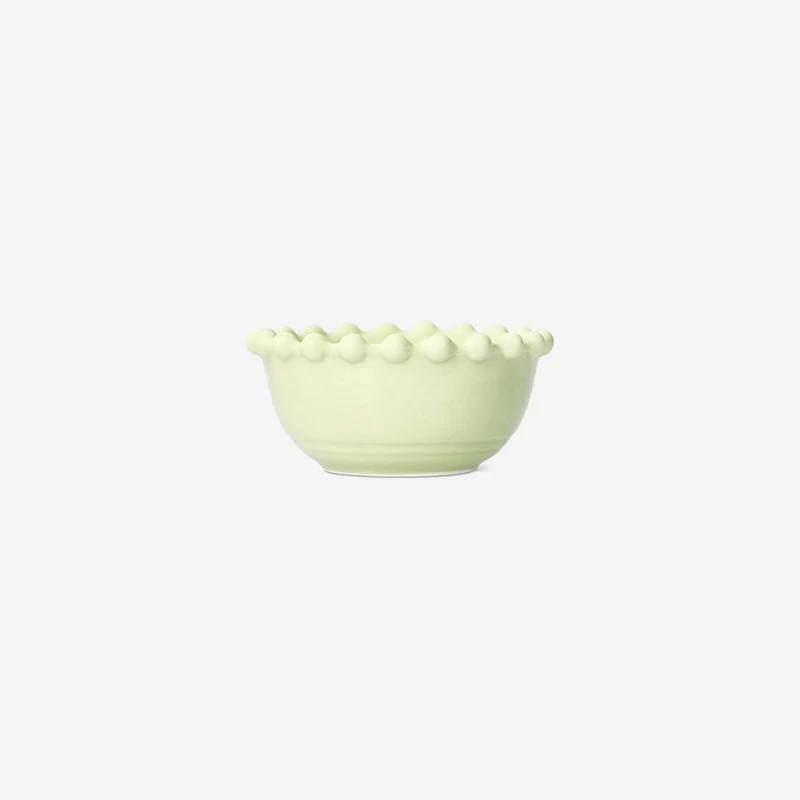Mini green bowl with bubble edge