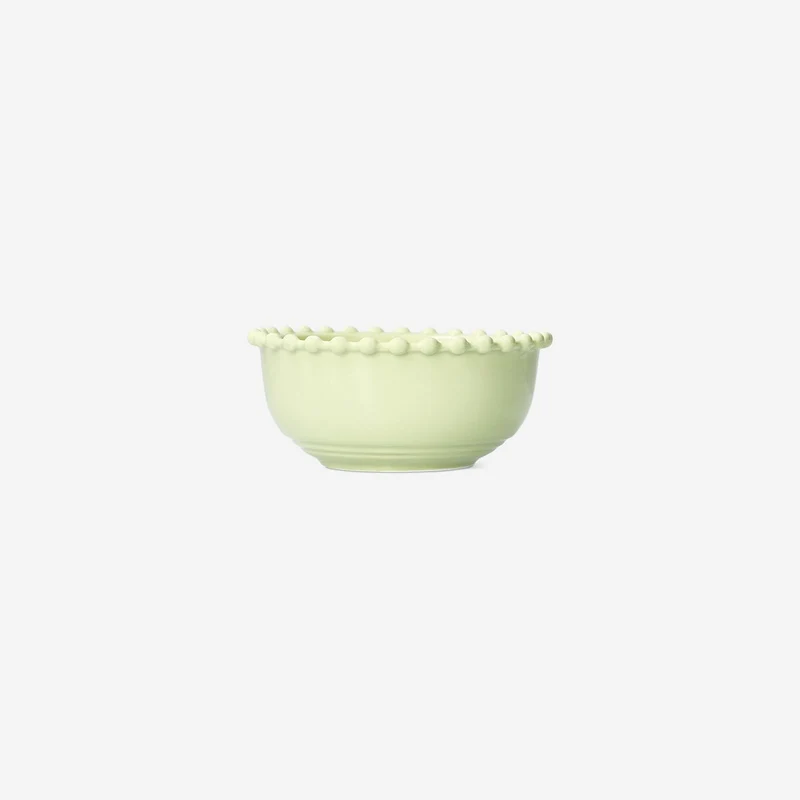 Green bowl with bubble edge