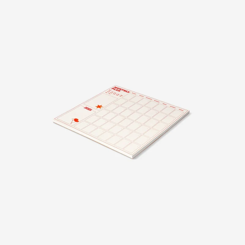 Western themed monthly planner