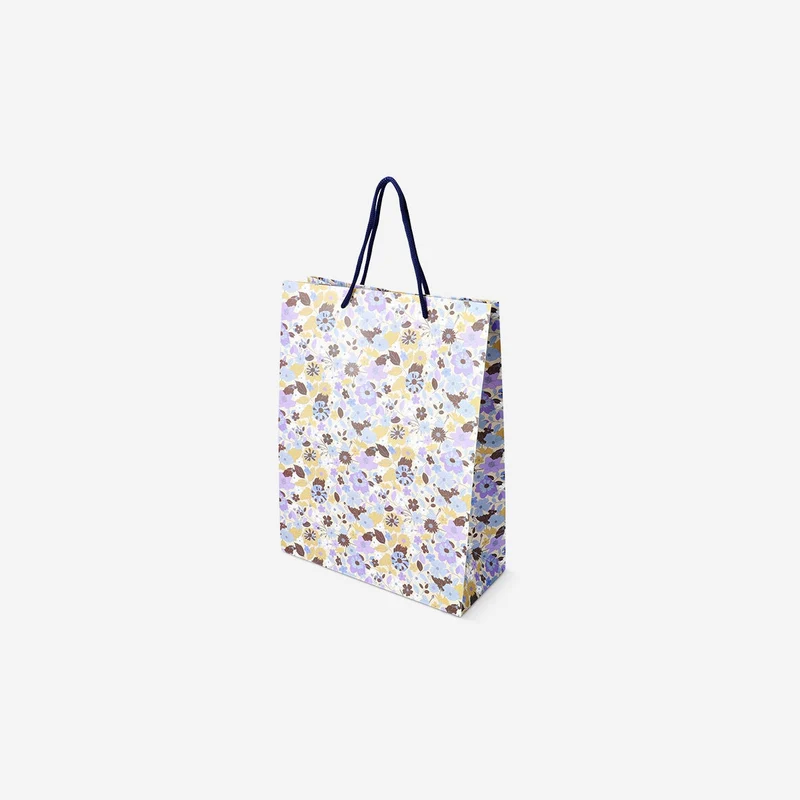 Floral gift bag - 25 x 33 cm