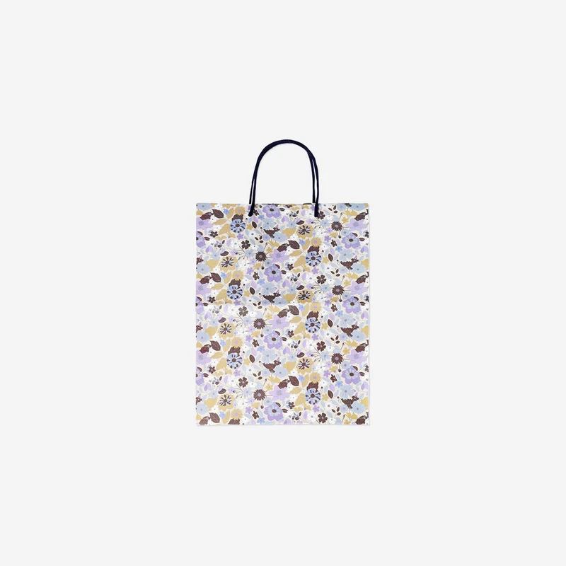 Floral gift bag - 25 x 33 cm