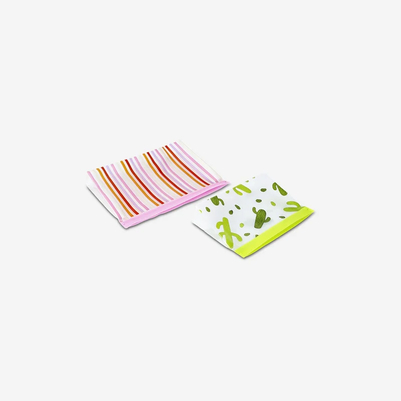 Grip seal bags with fun prints - 2 pcs
