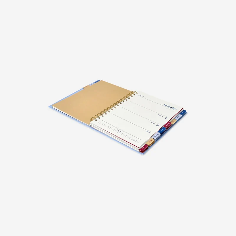 Blue study planner - English