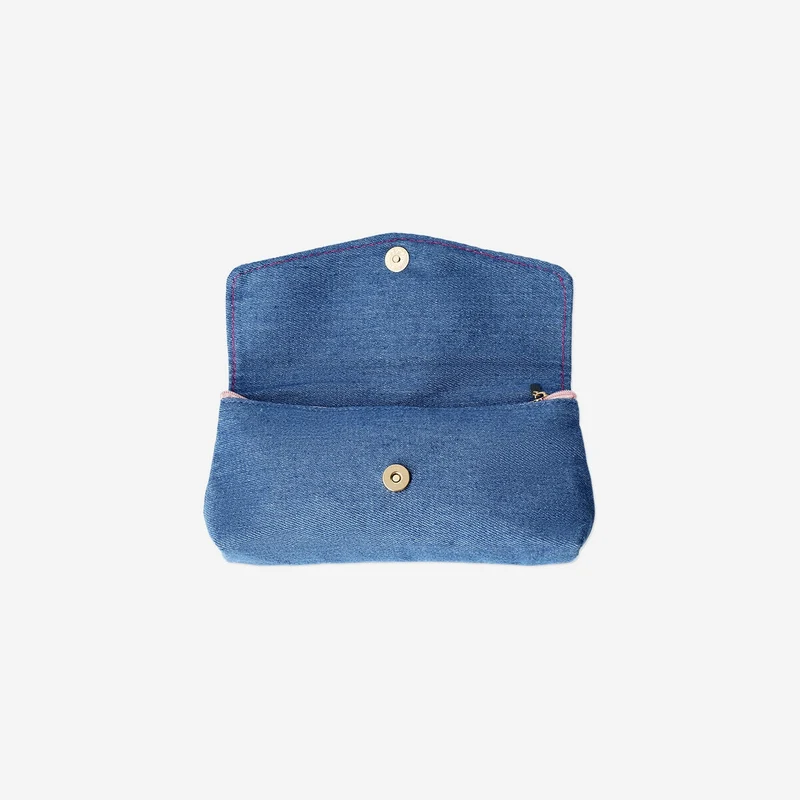 Denim pencil case