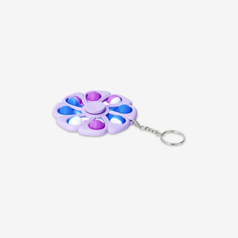 Key ring - Spinning flower