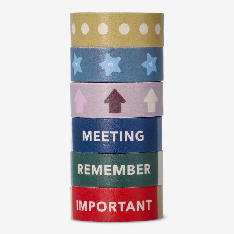 Paper tape rolls for planning - 6 pcs