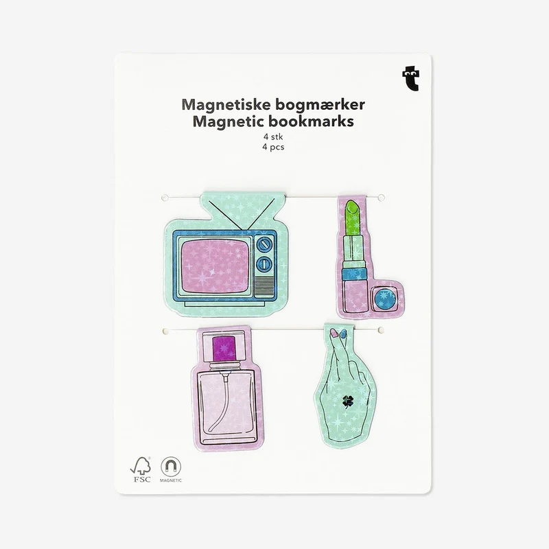 Magnetic bookmarks - 4 pcs