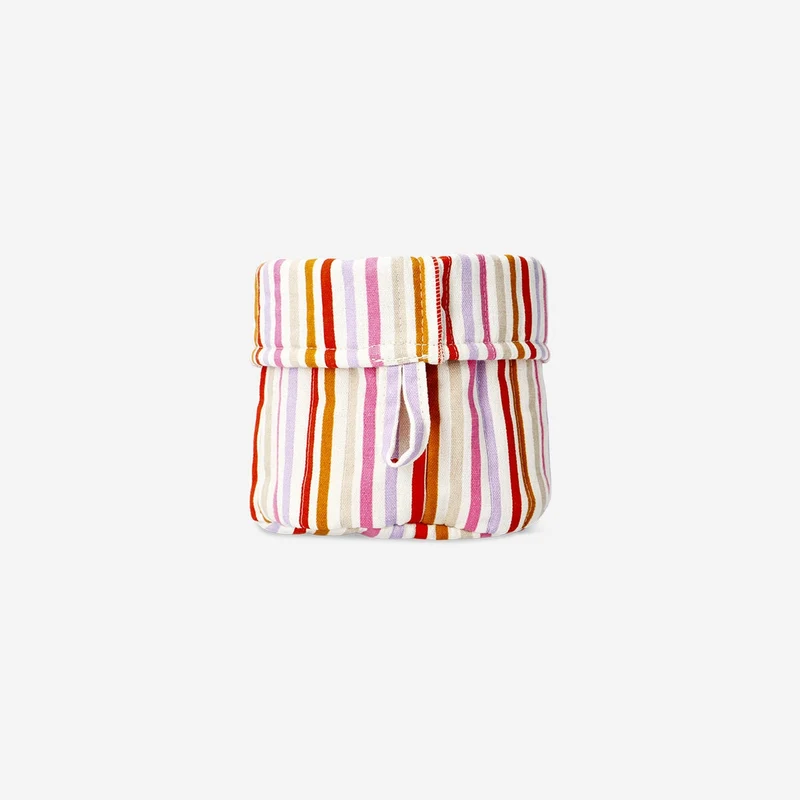 Storage basket with stripes - 20 cm