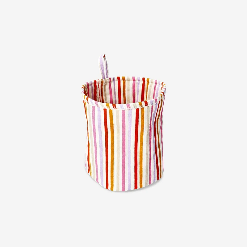 Storage basket with stripes - 20 cm
