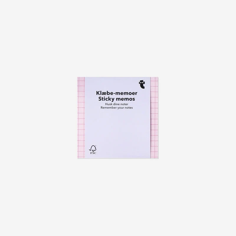 Sticky notes with grid pattern