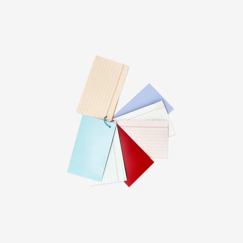 Rainbow flash cards