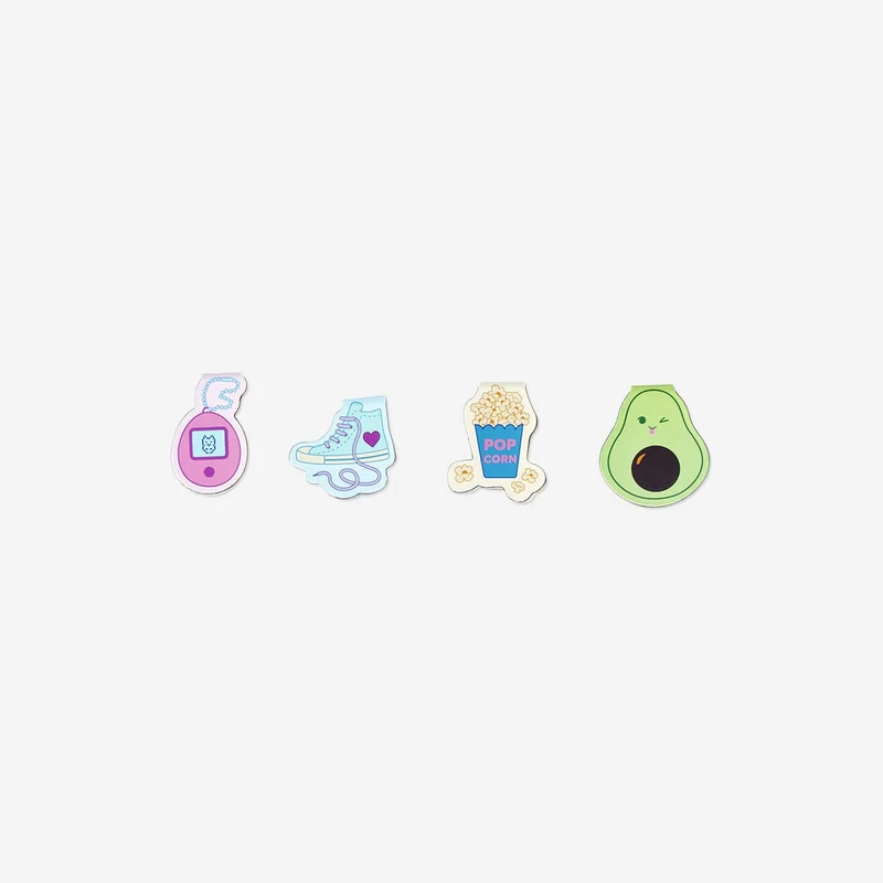 Fun magnetic bookmarks - 4 pcs