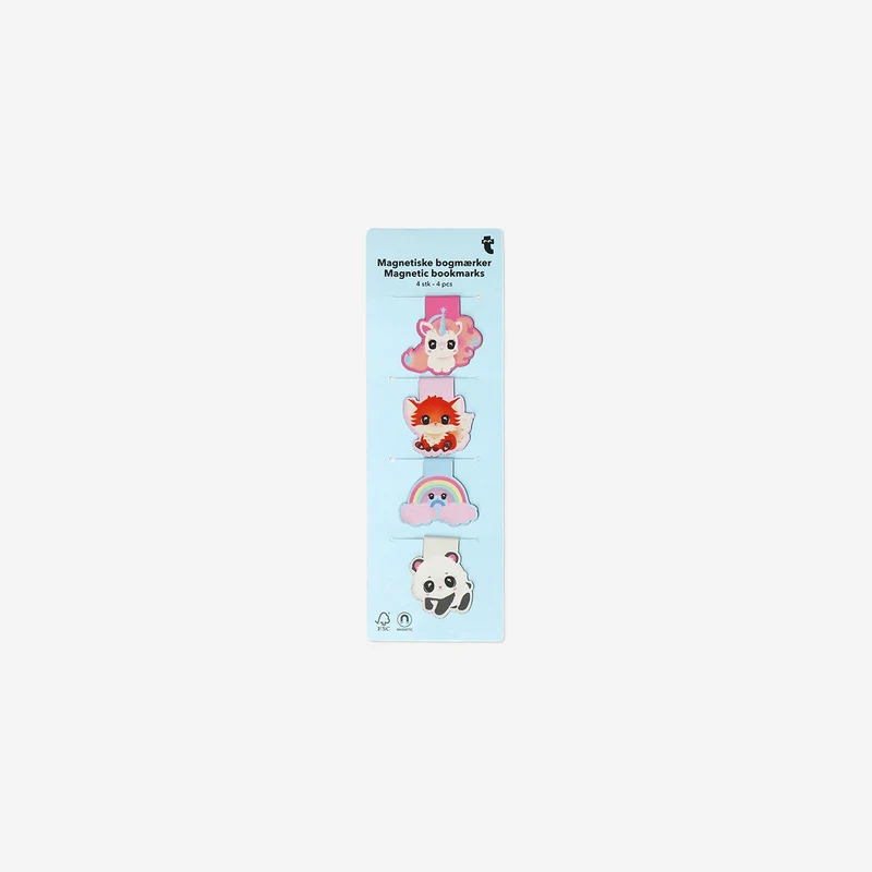Magnetic animal bookmarks - 4 pcs