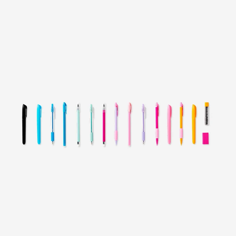 Pens and markers set - 17 pcs