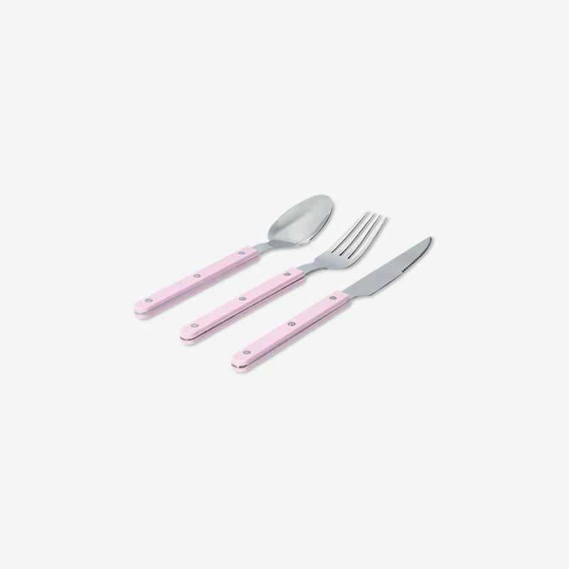 Pink cutlery set - 3 pcs