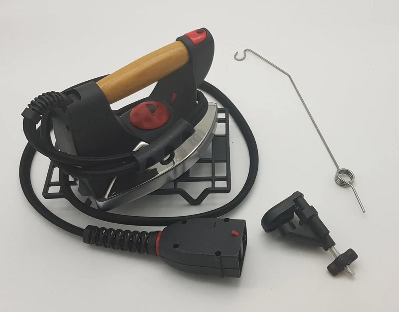 Accessorio ferro da stiro F91 completo di manico in legno Unitekno (con accessori)