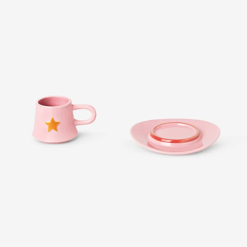 Cowboy hat mug with saucer - 210 ml