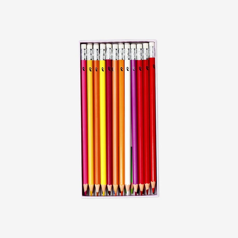 Erasable colouring pencils - 24 pcs