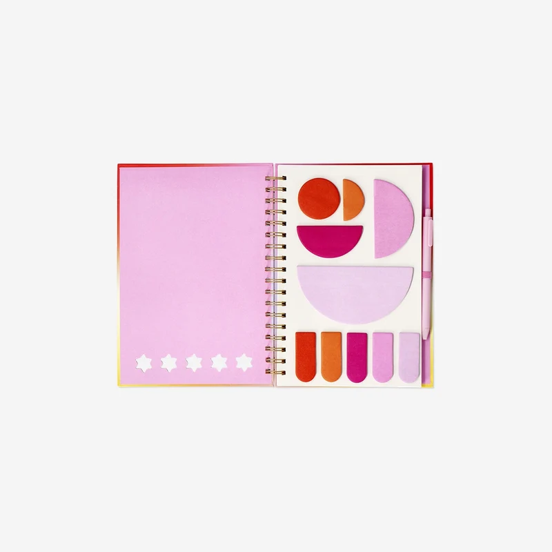 B5 Notebook with page markers and pen