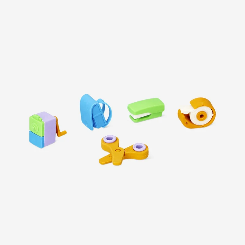 Office supply erasers - 5 pcs