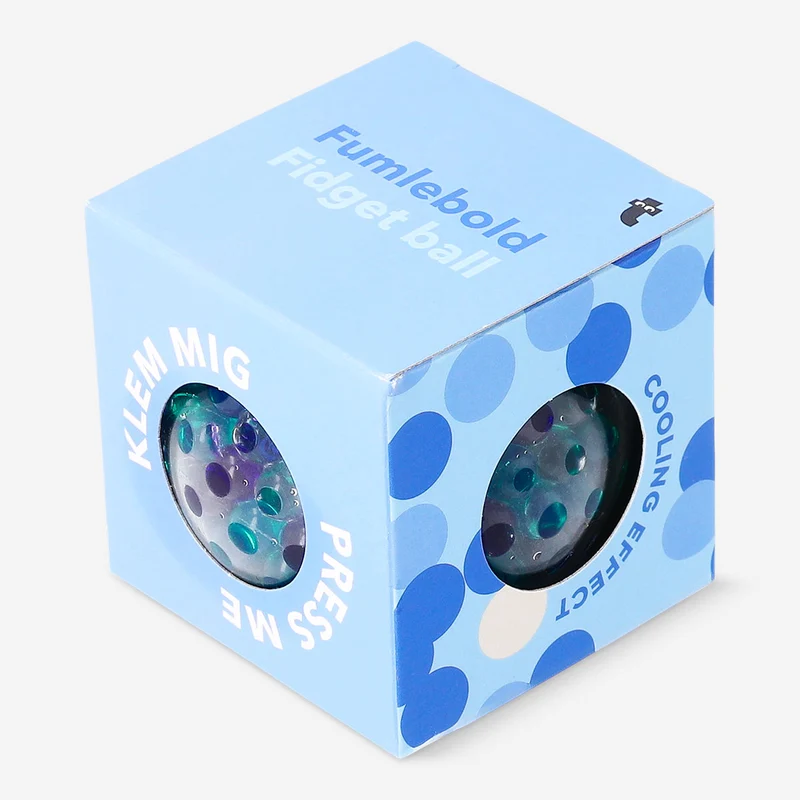 Fidget ball with cooling effect - Blue