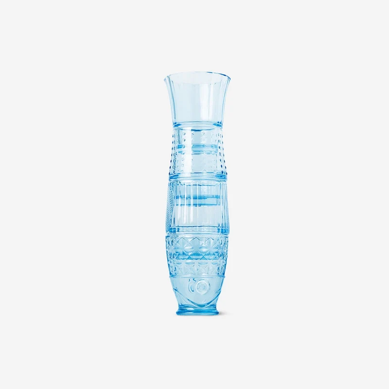 Blue fish drinking glasses - 4 pcs