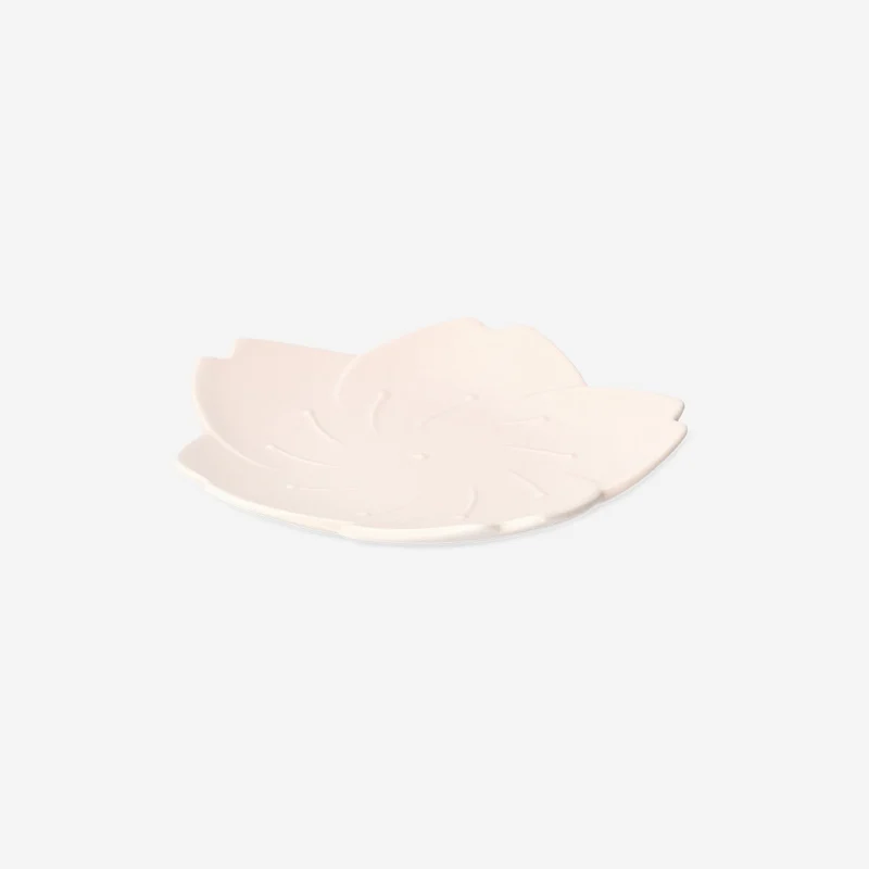 Pink flower plate - 18 cm