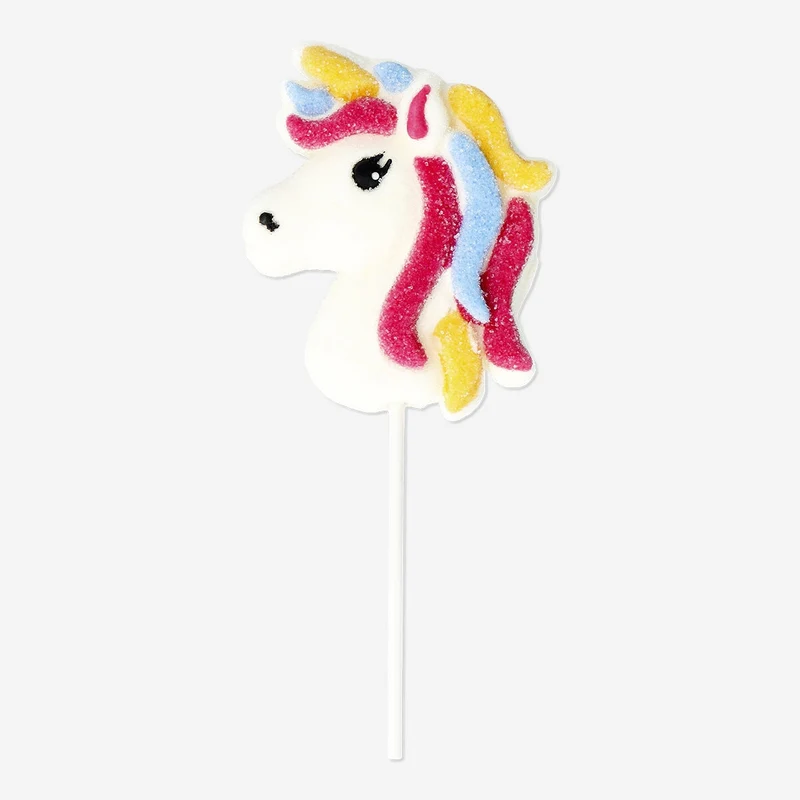 Unicorn marshmallow on a stick - Vanilla flavour