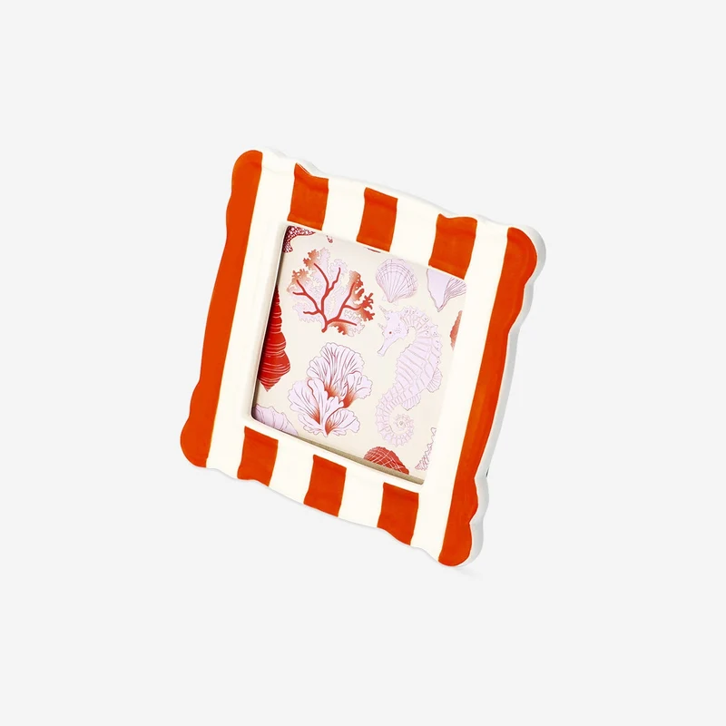 Striped ceramic picture frame - 10x50 cm