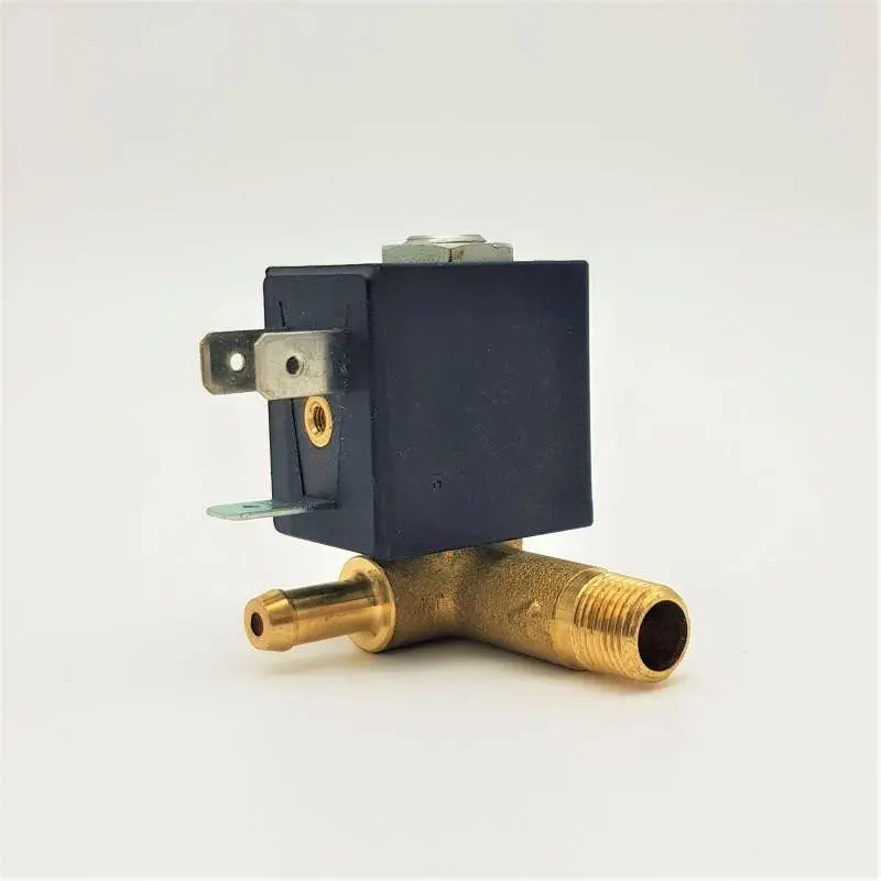 Elettrovalvola 90° attacco maschio 4w uscita sinistra 1-8 220v più lunga olab De Longhi