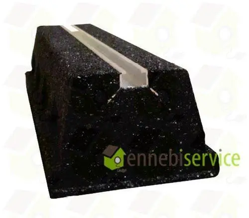 Base in gomma climatizzatori 600x100x120mm Skl